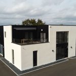 Construction d'une halle couverte ouverte